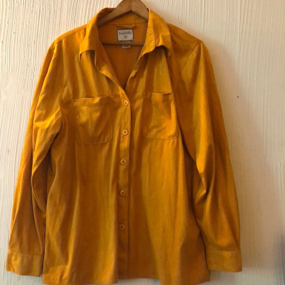 Gorgeous marigold, Vintage Button Down!